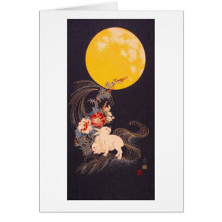 Lapins avec la Pleine lune