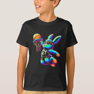 Lapins de Pâques qui font des dunks T-shirts squel