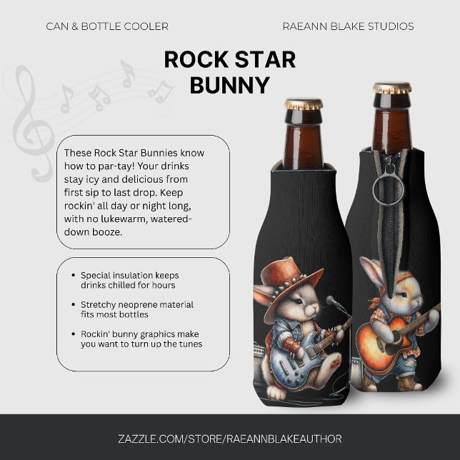 Lapins de star du rock glacière en boîte et boutei (Créateur téléchargé)