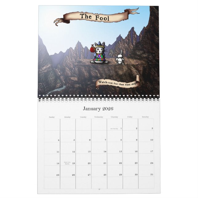 Lapins du calendrier du tarot 2011 (Jan 2026)