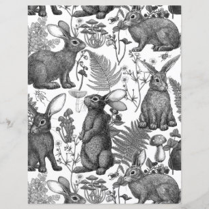 Lapins et flore boisée 2