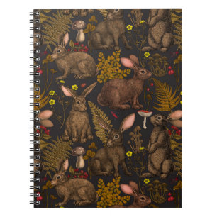 Lapins et flore boisée 3 Carnets