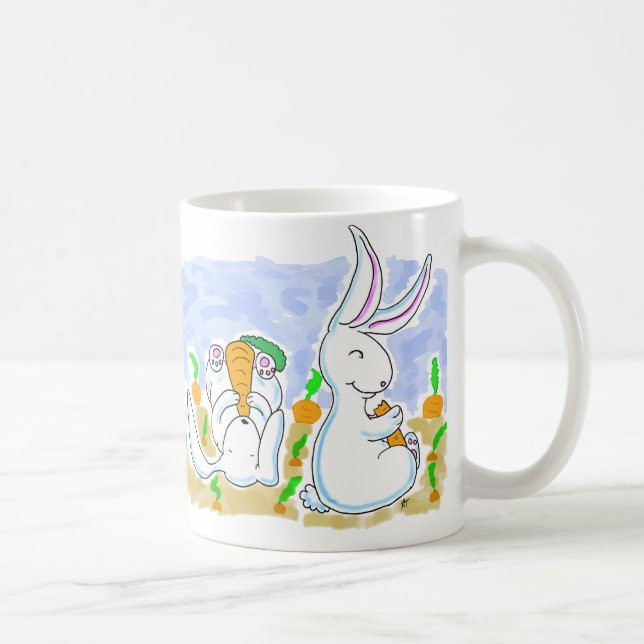 Lapins et tasse de carottes (Droite)