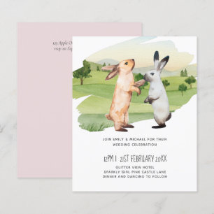 Lapins Mariage Couple Country Garden