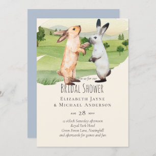 Lapins Mariage Couple Country Garden