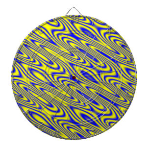 Lapis Lazuli Swirlies Cible de flechettes Motif Ab