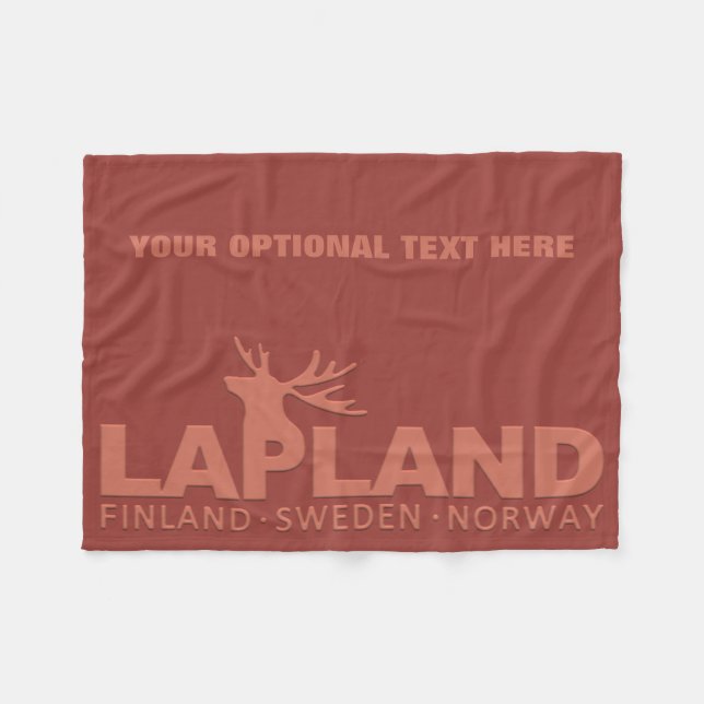 LAPLAND couvertures en toison personnalisées (Devant (Horizontal))