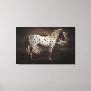 L'Appaloosa de léopard a étiré la copie de toile