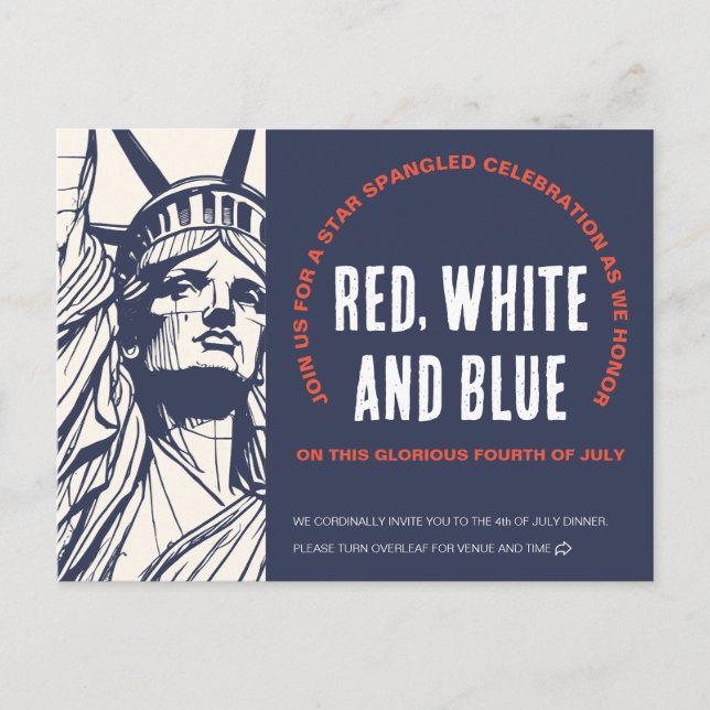 L'appel de la Liberté à la carte d'invitation du 4 (Devant)