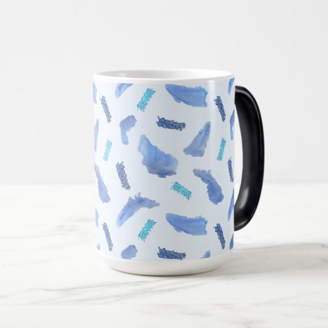L'aquarelle bleue repère la tasse Morphing de 15 (Devant droit)