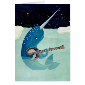 L'aquarelle de Narwhal - Narwhal joue la carte de
