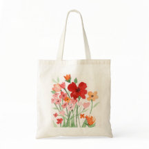L'aquarelle fleurit le sac fourre-tout
