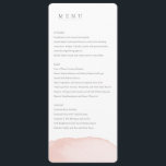 L'aquarelle rougissent menu de mariage (la<br><div class="desc">l'aquarelle rougissent menu de mariage. Gamme moderne élégante de mariage. Une partie d'une collection</div>