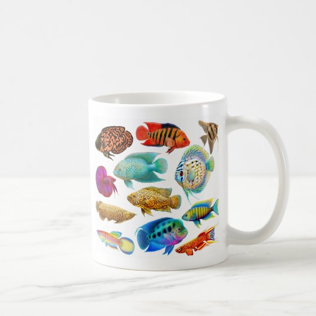 L'aquarium d'eau douce pêche la tasse (Droite)