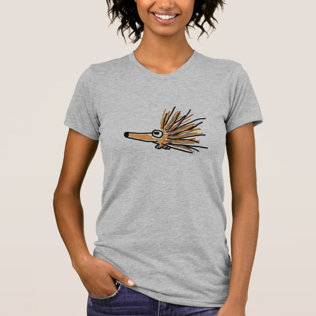 L'AR T-shirt drôle de porc-épic (Devant)