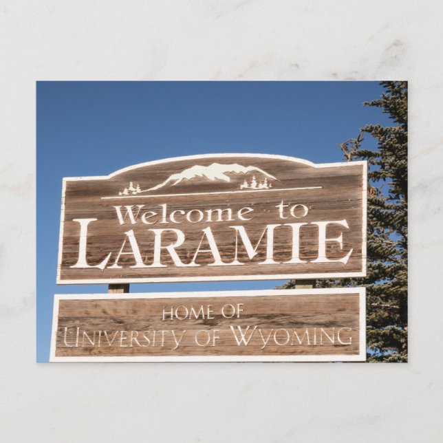 Laramie Wyoming Carte postale Souvenir Voyage (Devant)