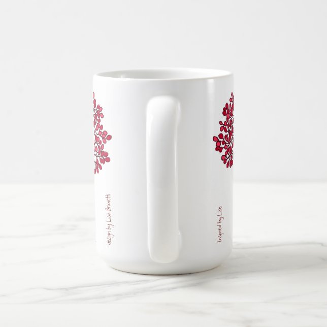 L'Arbre de l'Amitié - Canneberge et Mug Blanche (Poignée)