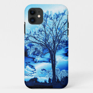 L'arbre en bleu Ice iPhone 5 coque
