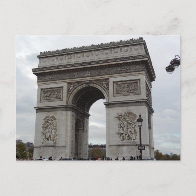 L'Arc De Triomphe Paris France Carte Postale (Devant)