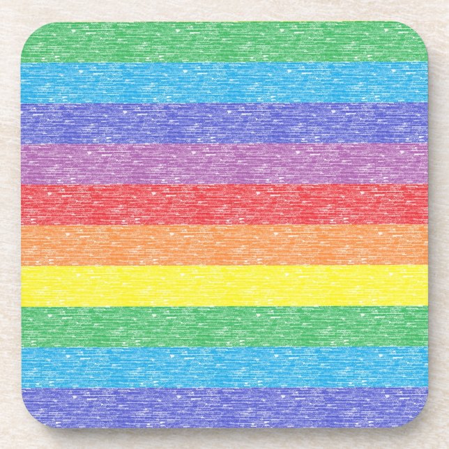 L'arc-en-ciel barre des dessous de verre (Devant)