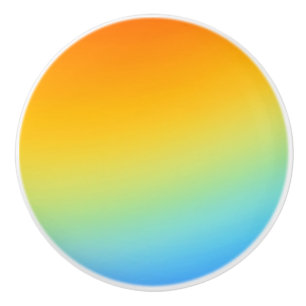 l'arc-en-ciel colore le bouton de porte