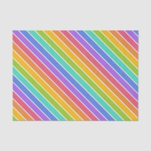 L'arc-en-ciel colore le papier de soie de soie
