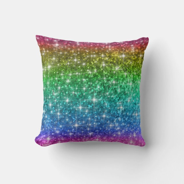L'arc-en-ciel miroite coussin (Recto)
