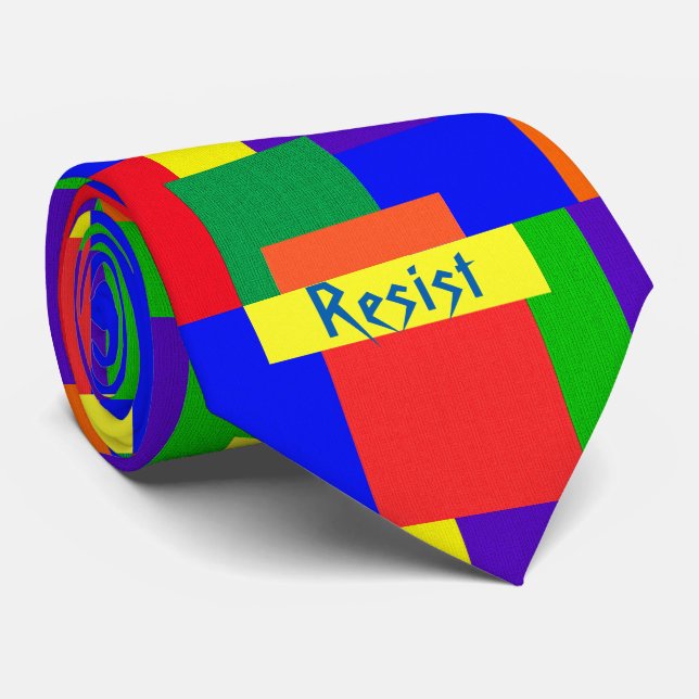 L'arc-en-ciel résistent à la cravate de conception (Roulé)