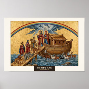 L'Arche de Noé — Affiche d'icône byzantine