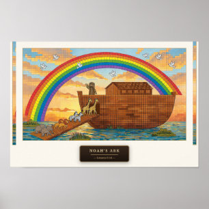 L'Arche de Noé — Affiche mosaïque cubique