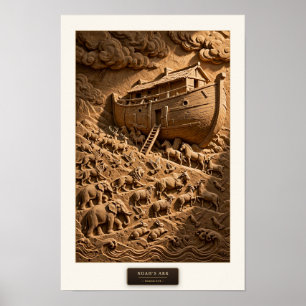 L'Arche de Noé — Affiche Sculpted Scripture