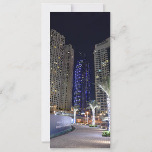 L'architecture de Dubaï la nuit