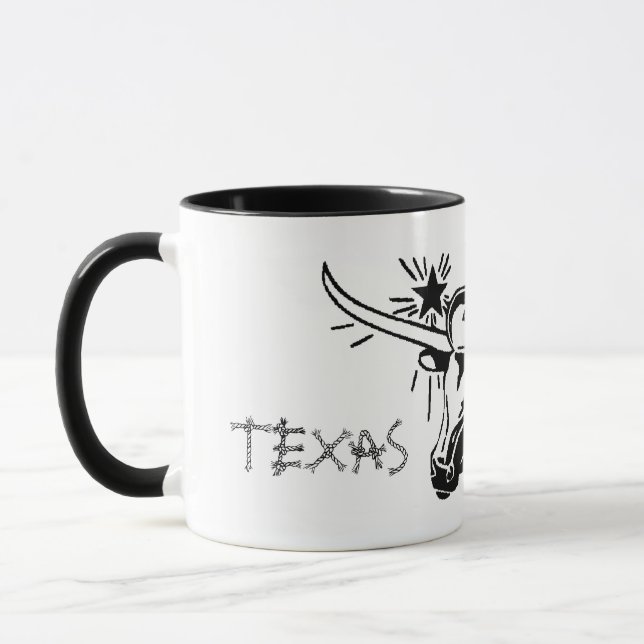 Laredo Texas Longhorn Mug en céramique (Gauche)
