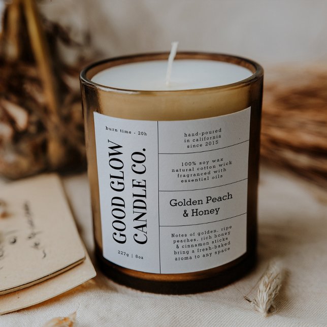 Large Logo Candle Jar Product Label Stickers (Créateur téléchargé)