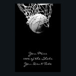 Large Pop Art Motivational Quote Basketball Poster<br><div class="desc">I Love This Game. Popular Sports - Basketball Game Ball Image.</div>