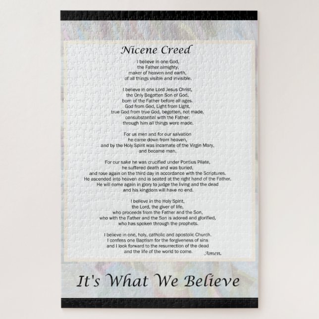Large Puzzle Nicene Creed 1014 Piece (20 x 30 pouc (Vertical)