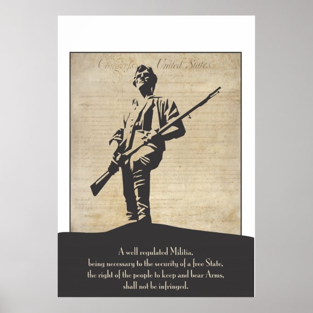 Large Revolutionary Minuteman Poster (Devant)