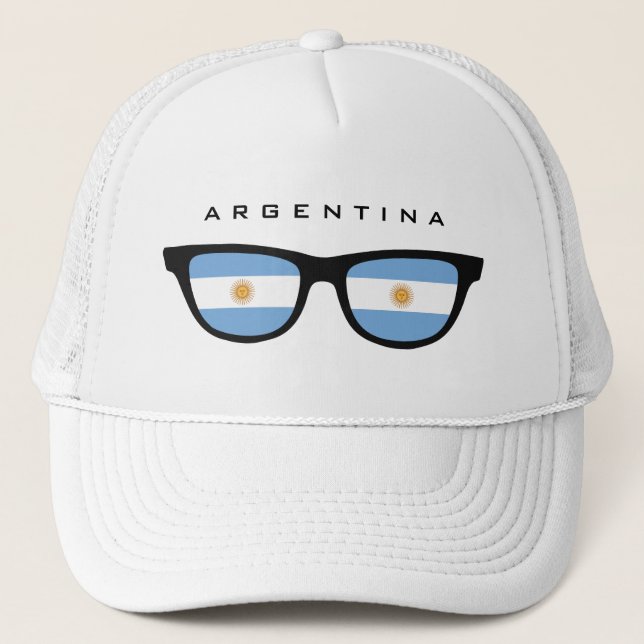 L'Argentine ombrage le casquette fait sur commande (Devant)