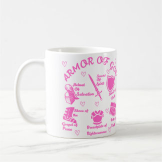 L'Armure de Dieu Mug blanche et rose