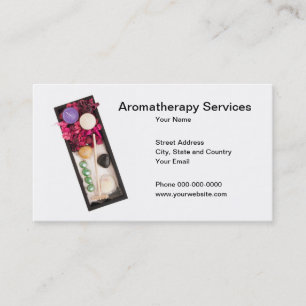 L'aromathérapie entretient le carte de visite