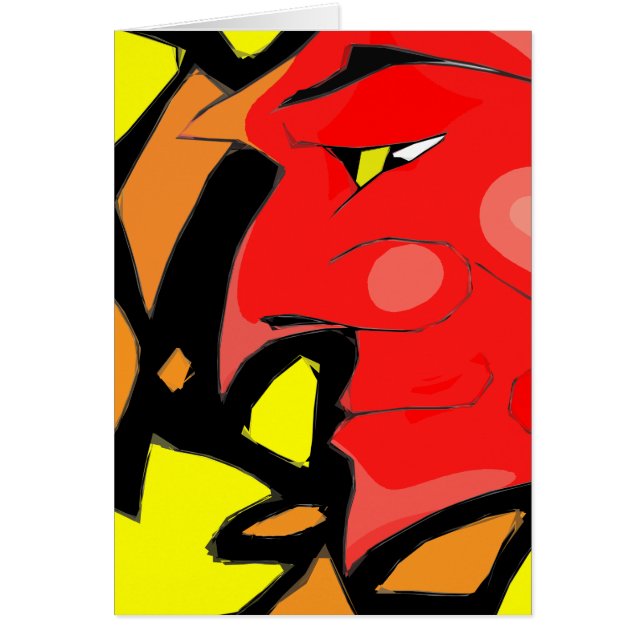 L'art Abstrait du diable du moulage (Devant)