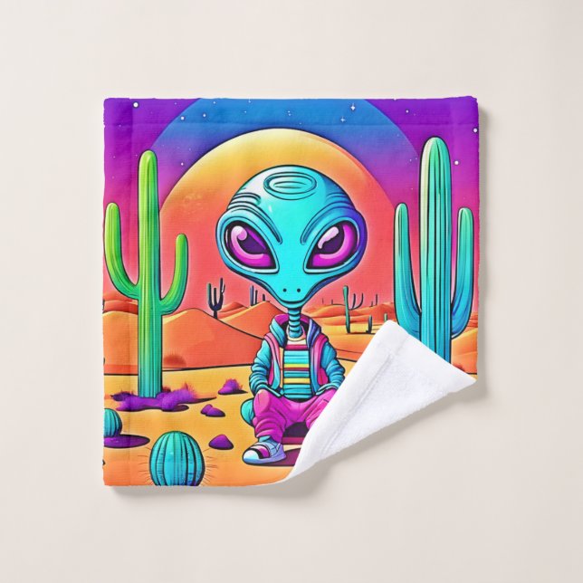 L'art Alien de Desert Chillin (Gant de toilette)