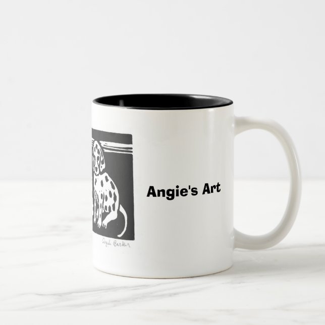 L'art d'Angie "voyant repère" la tasse (Droit)