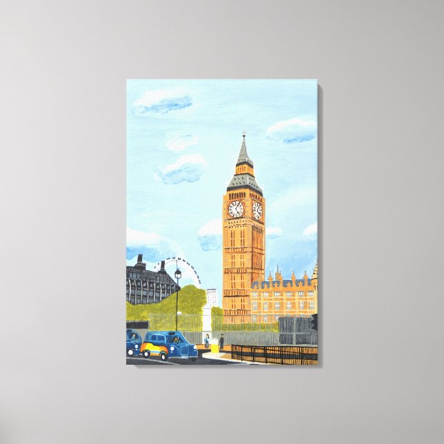 L'art de la toile de Londres Big Ben (Recto)