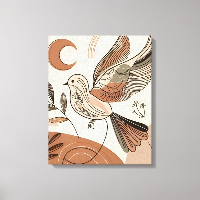 L'art de la toile d'oiseaux | Décor Mur D'Inspirat (Recto)