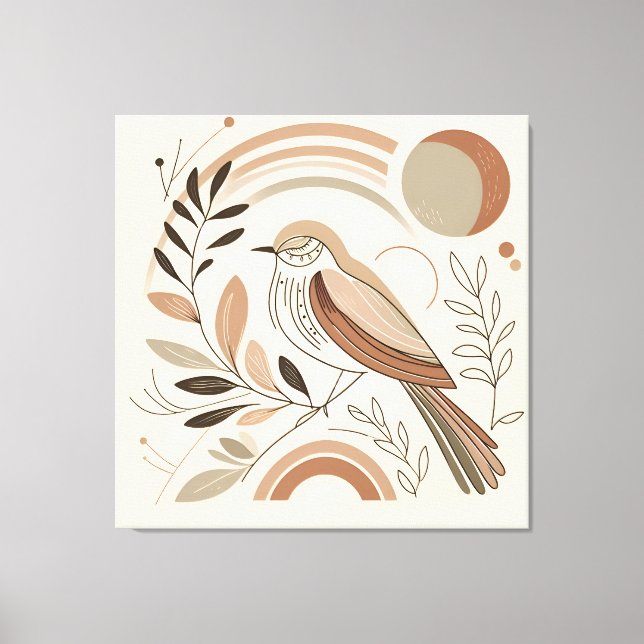 L'art de la toile d'oiseaux élégant (Recto)
