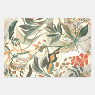 L'art de l'enveloppement de cadeaux Papier plat sé