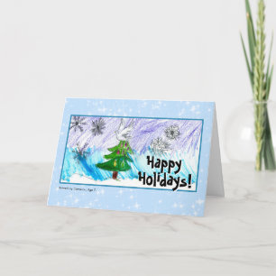 L'art de Noël de votre enfant ici Joyeuses vacance