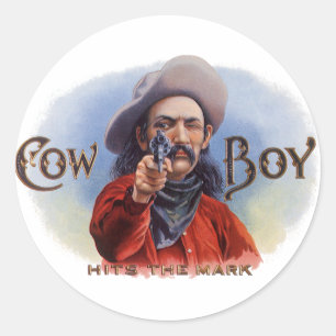 L'art des étiquettes de cigare vintage, Cowboy att