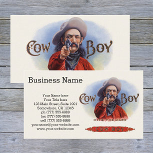 L'art des étiquettes de cigare vintage, Cowboy att